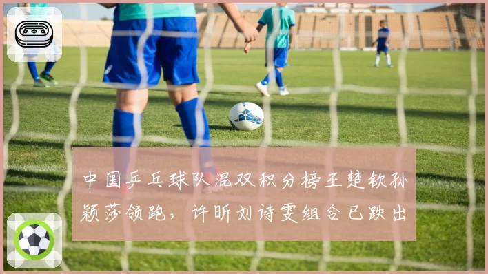中国乒乓球队混双积分榜王楚钦孙颖莎领跑,许昕刘诗雯组合已跌出前五